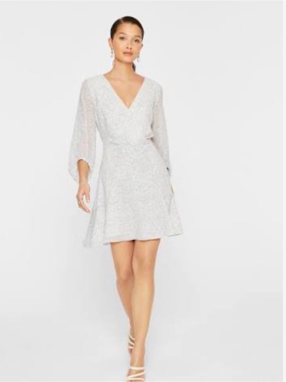 Club Monaco dress with a feminine wrap-style V-neck
